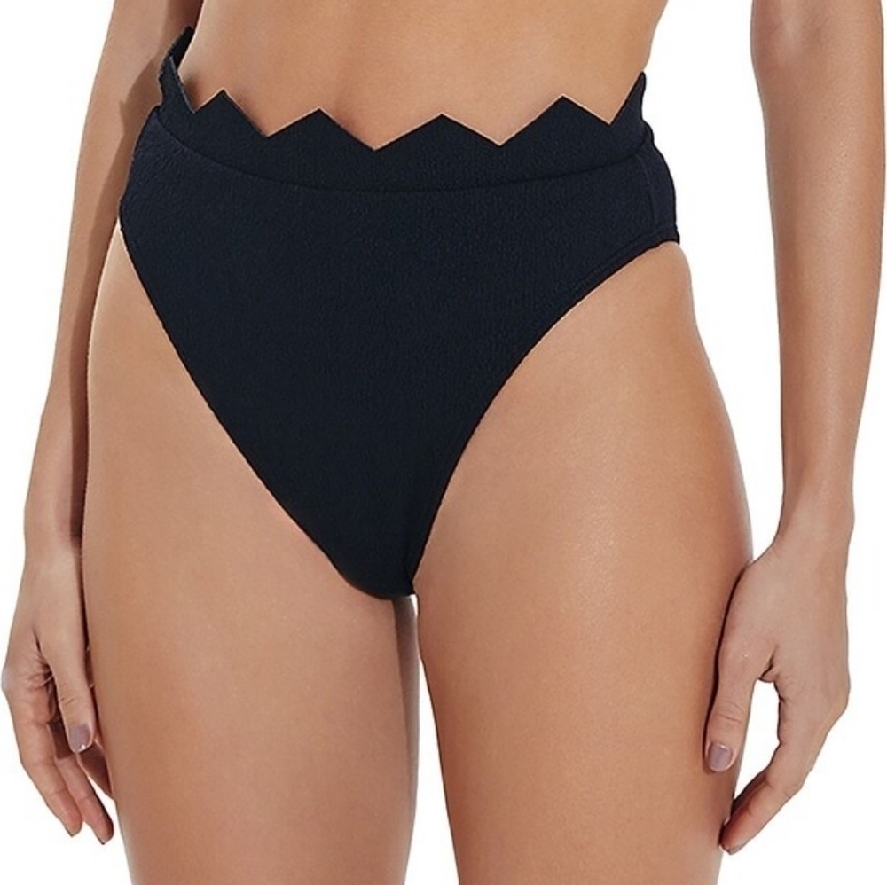 ViX Paula Hermanny Button Swim Bottoms Black Imani Size Medium NWT